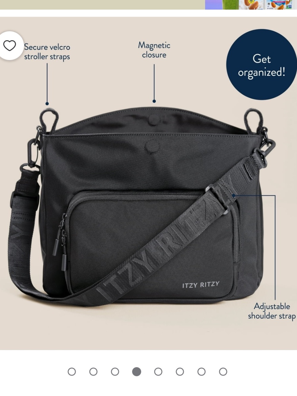 Itzy Ritzy Belong Cargo Caddy in Black NWT - Picture 2 of 6